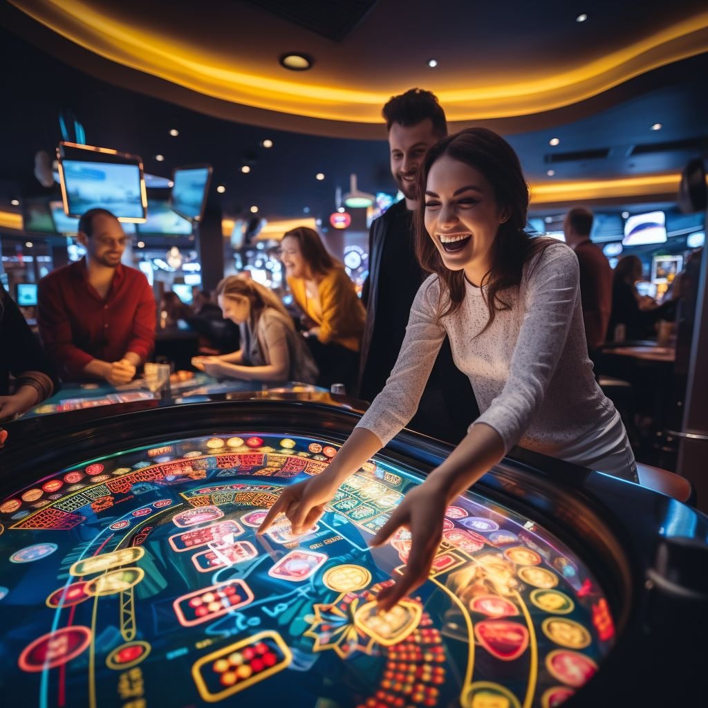 Roulette European dengan tampilan studio profesional